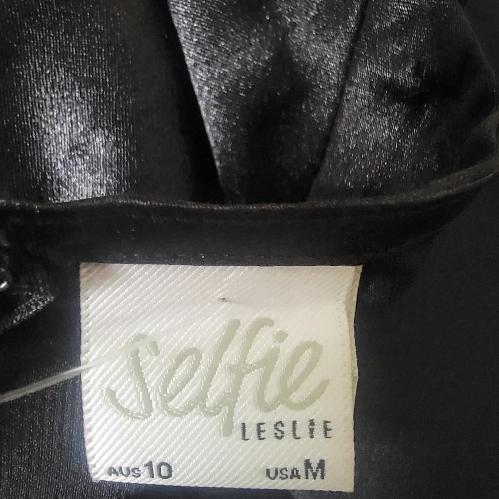 Selfie Leslie Spaghetti Strap Satin Mini Dress - Picture 6 of 6